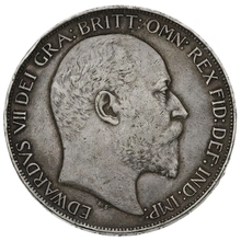 1902 Silver Crown Coin Edward VII