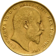 1903 Gold Sovereign Coin Edward VII Perth