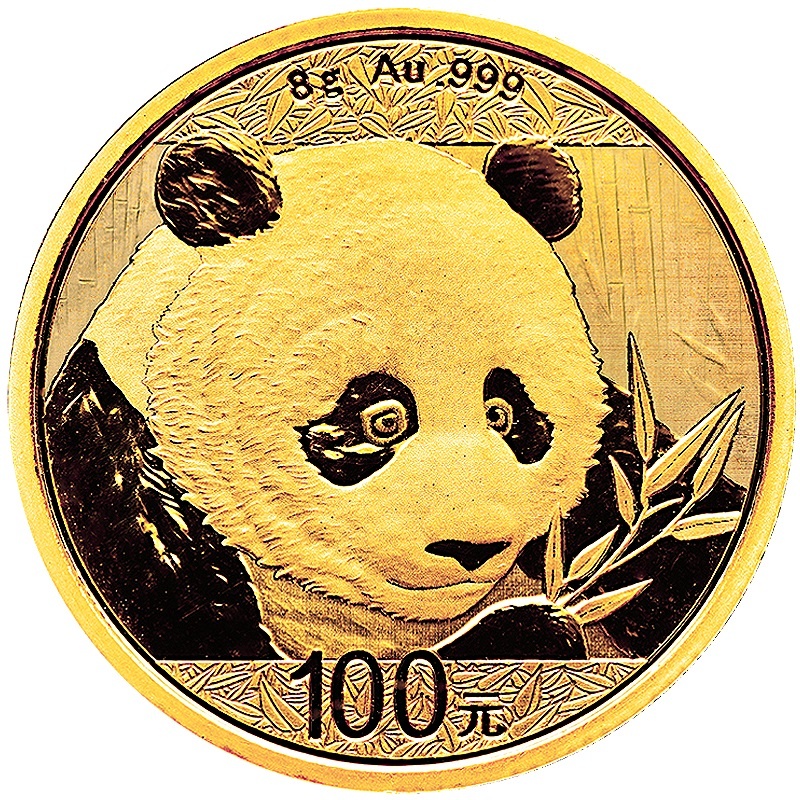 2018 8g Gold Chinese Panda Coin
