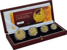 2005 Proof Gold Britannia 4 Coin Set Boxed