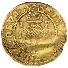 Gold Crown Coin James I Thistle