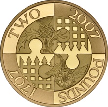 2007 Proof £2 Gold Coin 300th Anniversary of the Act of Union Boxed