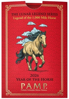 10g Silver Bar 2026 Year of the Horse PAMP