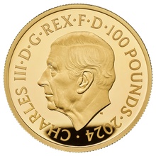 2024 Royal Mint 1oz Year of the Dragon Proof Gold Coin Boxed