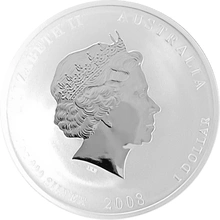 2008 Year of the Mouse Silver Coin 1oz Perth Mint Australian Lunar Series