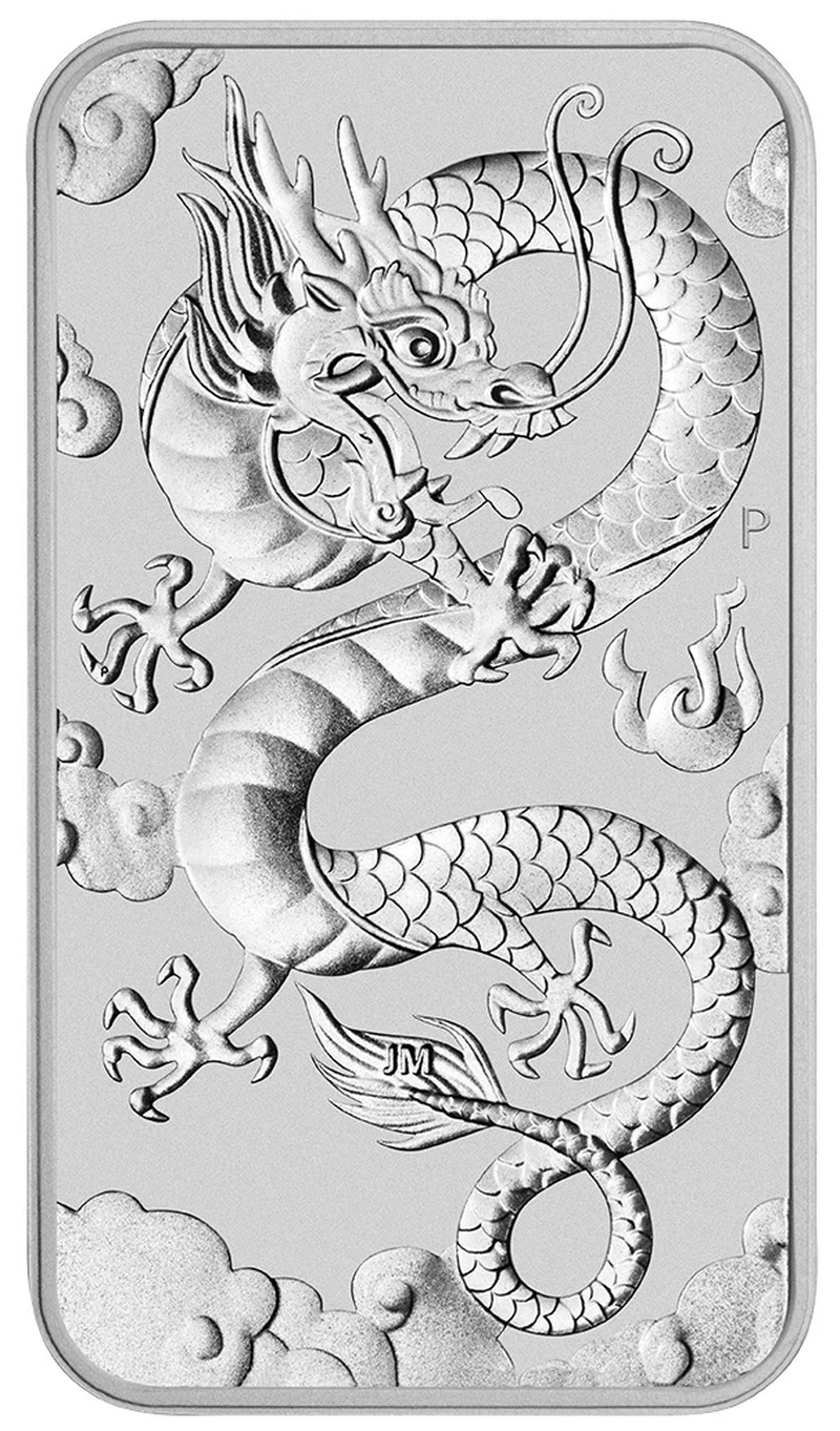 2020 1oz Dragon Rectangular Silver Bar (Coin)