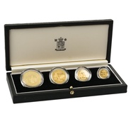 1992 Solomon Islands 50th Anniversary Battle of Guadalcanal 4 Coin Gold Proof Set Boxed