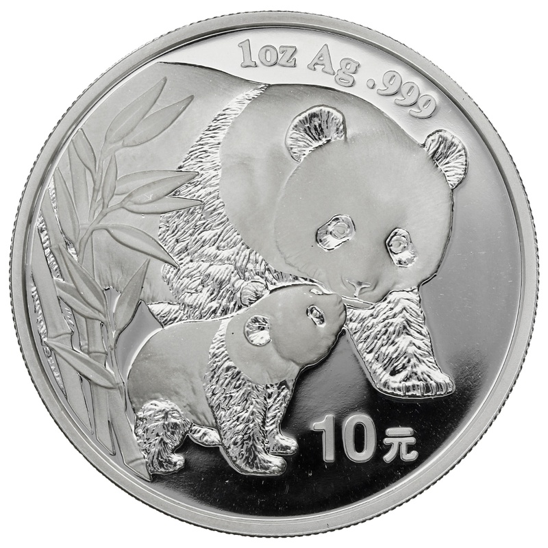 2004 1oz Chinese Panda Silver Coin