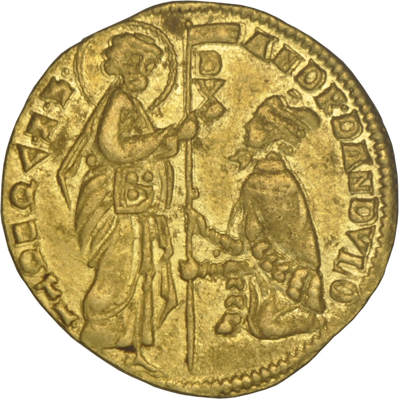 1343-54 Gold Ducat Italy Venice Andrea Dandolo NGC AU55