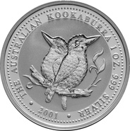 2001 1oz Silver Kookaburra