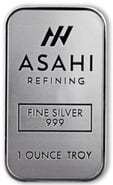 1oz Silver Bar Asahi Minted