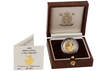 1992 Proof 1/10oz Gold Britannia Coin Boxed