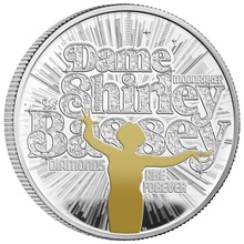 2023 Proof 1oz Shirley Bassey Silver Coin Music Legends Boxed