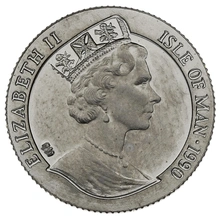 Isle of Man Proof Gold Penny Black 1/25th Crown