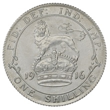 1916 Silver Shilling Coin George V