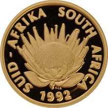 1992 Protea 1oz Proof Gold Coin