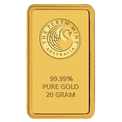 20g Gold Kangaroo Perth Mint Minted Bar