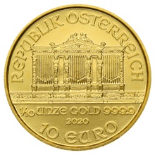 2020 1/10oz Austrian Gold Philharmonic Coin
