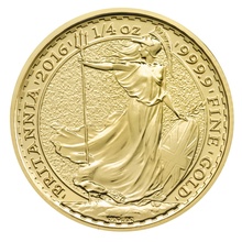 2016 1/4oz Gold Britannia Coin