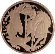 2012 Proof Gold Sovereign Coin Elizabeth II Fourth Head