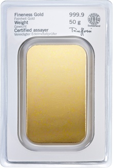 50g Gold Bar Heraeus