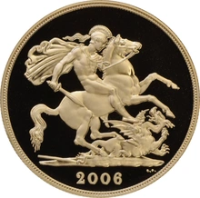 2006 Proof £2 Coin Gold Double Sovereign PCGS PR69