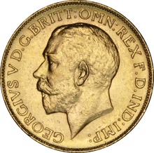 1918 Gold Sovereign Coin George V Canada