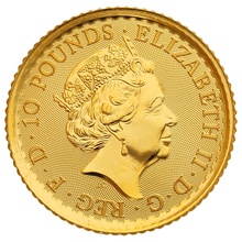 2023 1/10oz Gold Britannia Coin Queen Elizabeth II