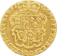 1766 Gold Half Guinea Coin George III Trace of Mount