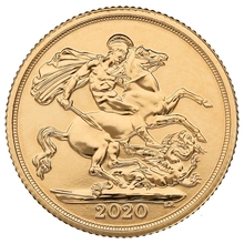 2020 Gold Sovereign Coin MS70 PCGS