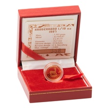 1997 Proof 1/10oz Krugerrand Gold Coin Boxed