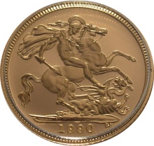 1990 Proof Gold Half Sovereign Elizabeth II Third Head