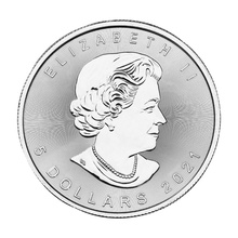 2021 Canadian Silver Maple Leaf Coin 1oz