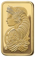 10oz Gold Bar PAMP Lady Fortuna Minted