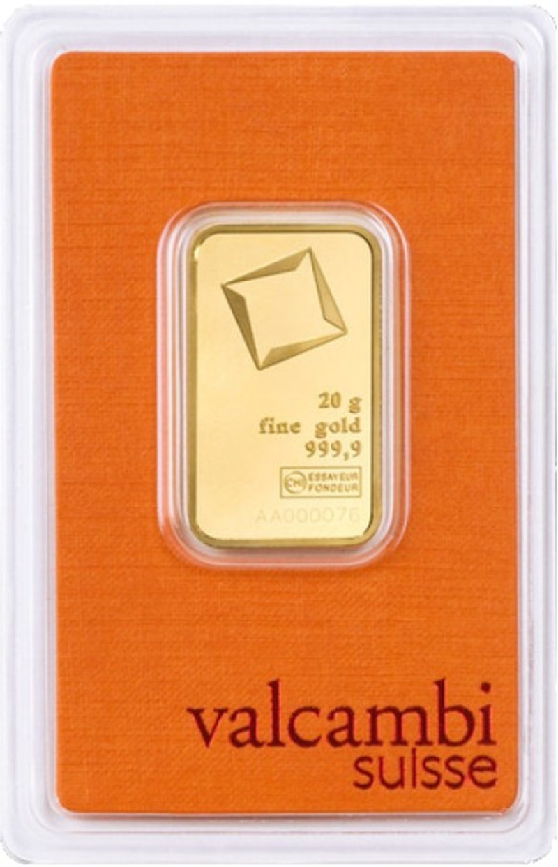 20g Gold Bar Valcambi
