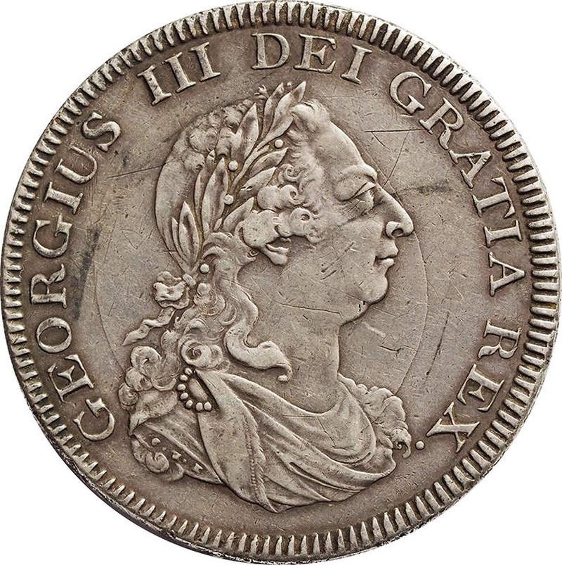 1804 George III Bank of England Dollar Silver Coin - Very Fine