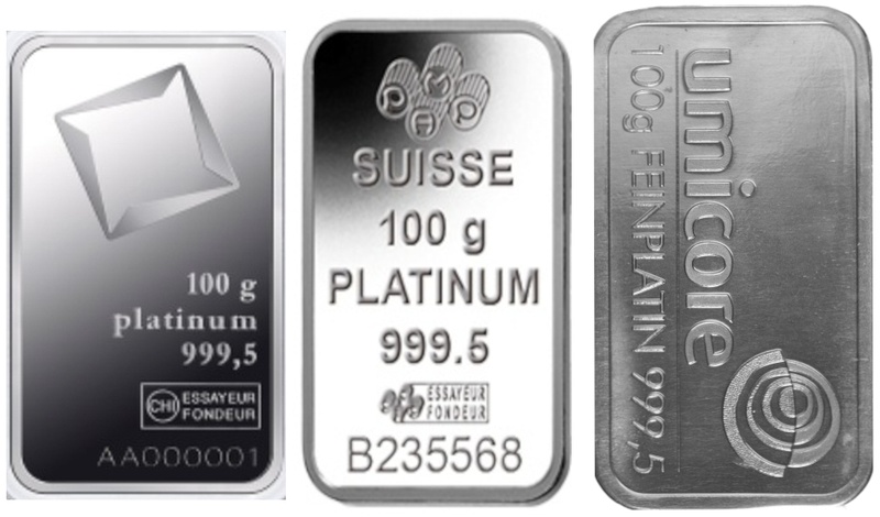 Second Hand Platinum 100g Bar