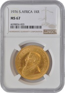 1976 Krugerrand Gold Coin 1oz NGC MS67