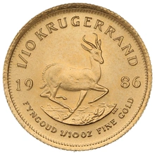 1986 1/10oz Krugerrand Gold Coin
