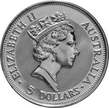 1991 Australian Kookaburra Silver Coin 1oz