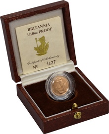 1988 Proof Britannia Tenth Ounce Boxed