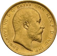 1906 Gold Sovereign Coin Edward VII Sydney