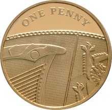 Proof Gold 1p Coin