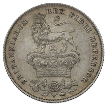 1826 Silver Shilling Coin George IV