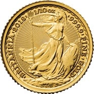 2018 1/10oz Gold Britannia Coin