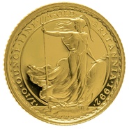 1992 Tenth Ounce Proof Britannia Gold Coin