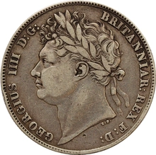 1820 Silver Half Crown Coin George IV