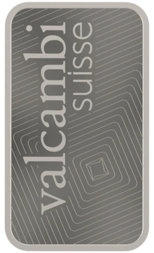 20g Platinum Bar Valcambi Minted