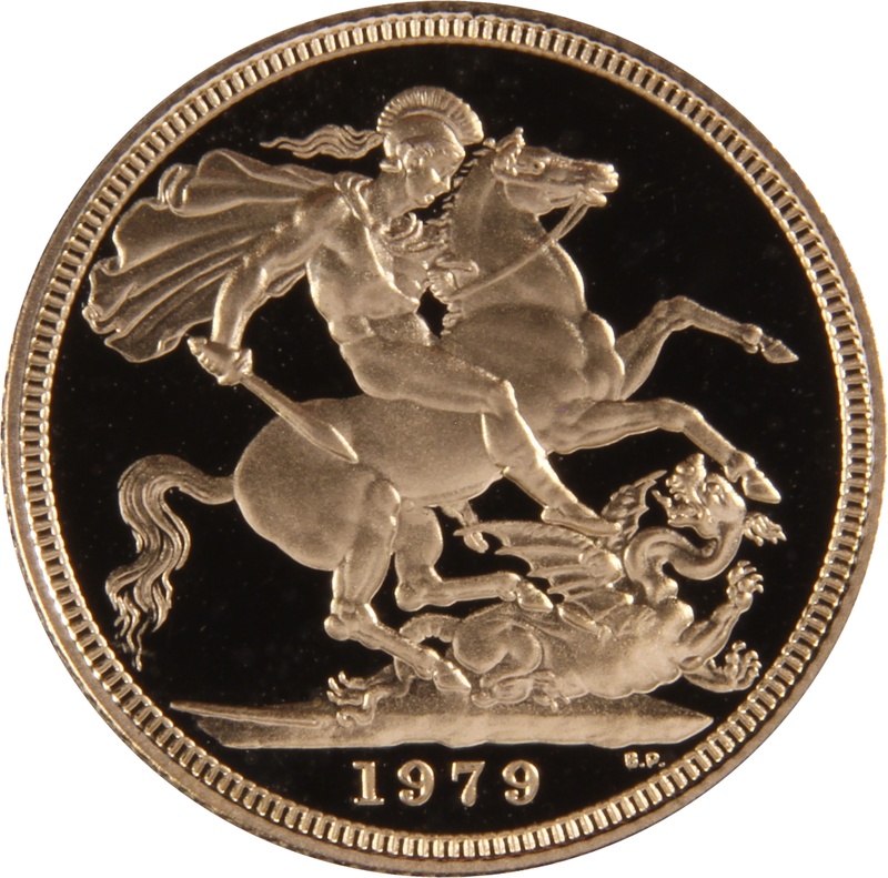 1979 Proof Gold Sovereign Coin Elizabeth II Decimal Head