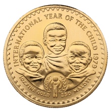 1979 Lesotho 1oz 250 Maloti Unesco Year of the Child Boxed